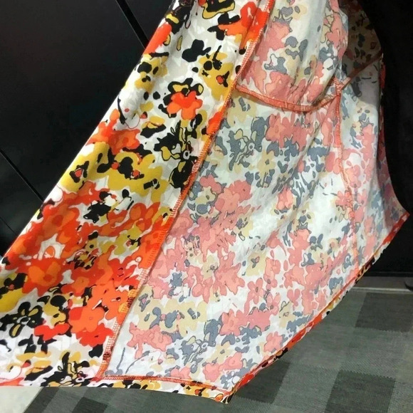 Kasper Floral Open Front Cardigan Shrug,long sleeve,floral pattern,soft stretch - Picture 5 of 9